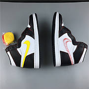 Air Jordan 1 Retro High Defiant White Black Gym Red CD6579-071 - 5