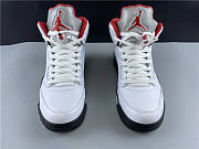 Air Jordan 5 Retro Fire Red Silver Tongue (2020) DA1911-102  - 4