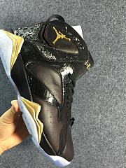 Air Jordan7 Black Gold Custom - 4