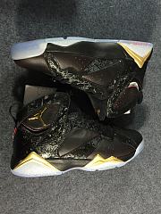 Air Jordan7 Black Gold Custom - 5