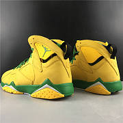 Limited Edition Air Jordan 7 Generation Yellow Green Original Version - 5