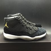 Air Jordan 11 black gold velvet  - 1