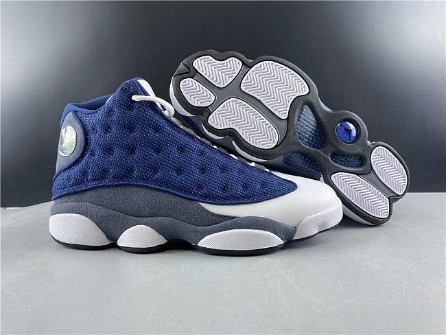 Air Jordan 13 white blue silver  - 1