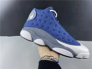 Air Jordan 13 white blue silver  - 4