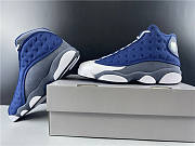 Air Jordan 13 white blue silver  - 2