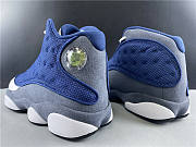 Air Jordan 13 white blue silver  - 3