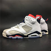 Air Jordan 6 manuscript white gray red dark blue 384664-104 - 3