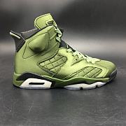 Nike Air Jordan 6 Men Basketball Shoes Camo Green AH4614-303 - 1