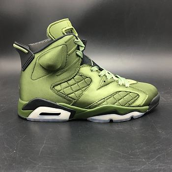 Nike Air Jordan 6 Men Basketball Shoes Camo Green AH4614-303