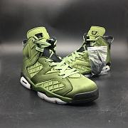 Nike Air Jordan 6 Men Basketball Shoes Camo Green AH4614-303 - 4