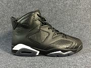 Nike Air Jordan Retro VI 6 Black Cat Black White Men Shoes 384664-020 - 1