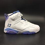 Air Jordan 6 UNC Championship PE White University Blue 384664 110  - 1