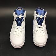 Air Jordan 6 UNC Championship PE White University Blue 384664 110  - 2