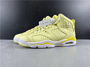 Air Jordan 6 Retro Dynamic Yellow Floral (GS) 543390-800 - 5