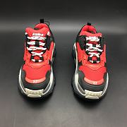 Balenciaga Triple S Red Black (Pre-Distressed) 516440-W09O7-6576 - 5