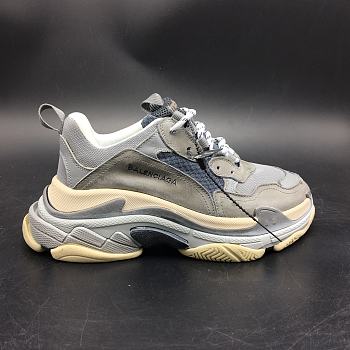 BALENCIAGA TRIPLE S GREY/GREY/WHITE 483513-W06E1-1259