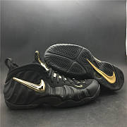 Nike Air Foamposite Pro Black Metallic Gold 624041-009 - 2