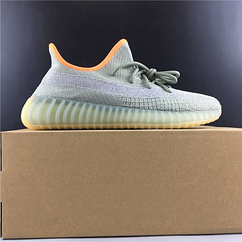 Adidas adidas Yeezy Boost 350 V2 “Desert Sage” off-white orange with side starry 3M reflective