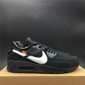 Nike Air Max 90 OFF-WHITE Black  AA7293-001