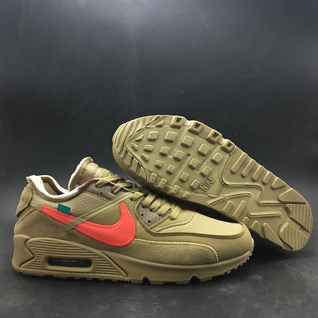 Nike Air Max 90 OFF-WHITE Desert Ore AA7293-200  - 1