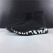 Balenciaga Speed Graffiti Trainers Black 605972W05GE1006 - 4