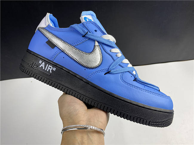 Nike Air Force 1 07 Virgil University Blue Black CK0866-401  - 1