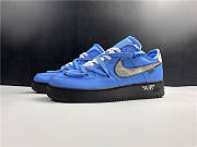 Nike Air Force 1 07 Virgil University Blue Black CK0866-401  - 5