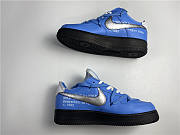 Nike Air Force 1 07 Virgil University Blue Black CK0866-401  - 2