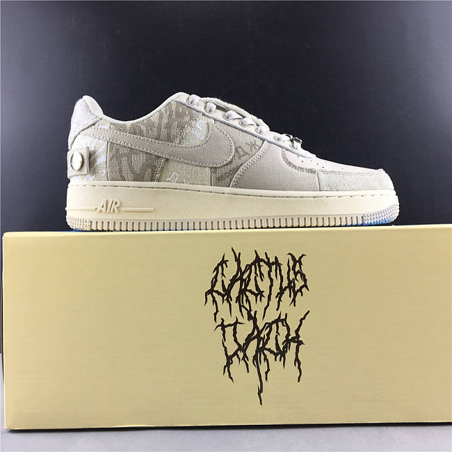 Nike Air Force 1 Low x Cactus Jack Grey White CN2405-902  - 1