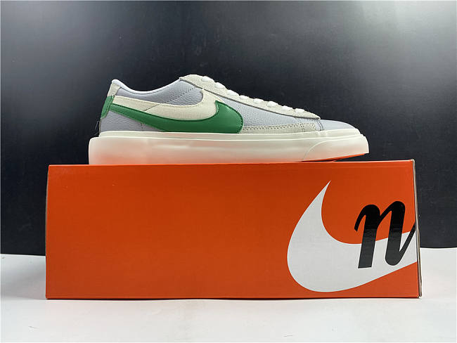 Nike Blazer Low x Sacai Grey Green Varisity White BV0076-403  - 1