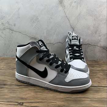 Nike SB Dunk High Pro Ligeht Grey White Black Shoes 854851-006