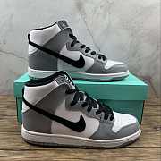 Nike SB Dunk High Pro Ligeht Grey White Black Shoes 854851-006 - 5