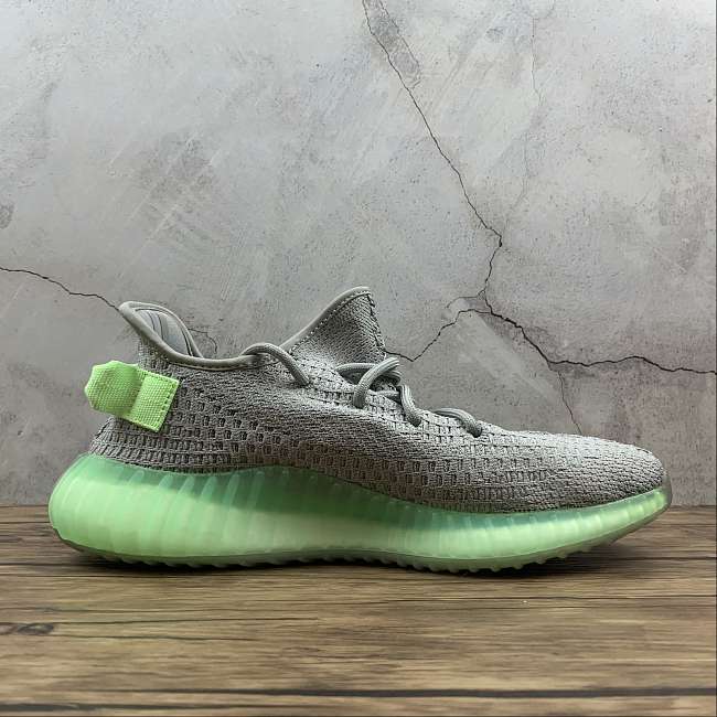 Adidas Yeezy 350 Boost V2 Grey Glow Volt Green EG5560  - 1