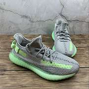 Adidas Yeezy 350 Boost V2 Grey Glow Volt Green EG5560  - 5