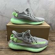 Adidas Yeezy 350 Boost V2 Grey Glow Volt Green EG5560  - 4