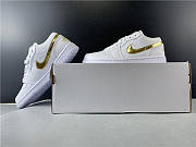 Air Jordan 1 Low White Metallic Gold CZ4776-100 - 6