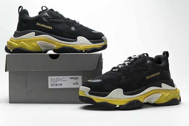 Balenciaga Triple S Black Yellow 483513 W06E1 1078  - 1