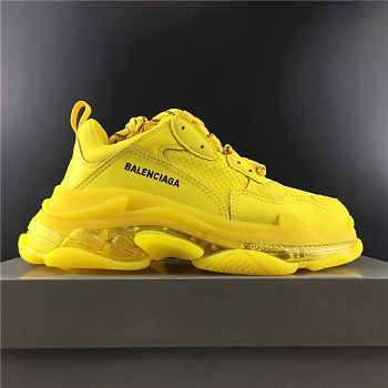 Balenciaga Triple S Makes Old Yellow Clear Crystal 