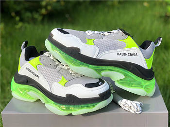 Balenciaga Triple S Soles Clear LUMINOUS GREEN