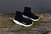 Balenciaga Speed Trainer Black White Neon 2019 (W) 551185 W05G0 1000 - 2