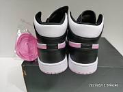 AIR Jordan 1 Mid White Black Light Arctic Pink (GS) 555112-103  - 4