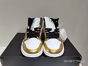 Air Jordan 1 Mid Metallic Gold Black White DC1419-700 - 5