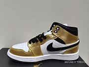 Air Jordan 1 Mid Metallic Gold Black White DC1419-700 - 3