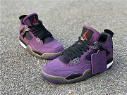 Travis Scott x Air Jordan 4 Purple Suede - Black Midsole - 2