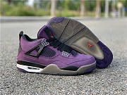 Travis Scott x Air Jordan 4 Purple Suede - Black Midsole - 3