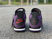 Travis Scott x Air Jordan 4 Purple Suede - Black Midsole - 5