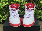 Air Jordan 5 Retro White Pink Red (GS) 440892-106 - 6