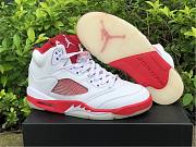 Air Jordan 5 Retro White Pink Red (GS) 440892-106 - 2