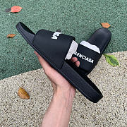 Balenciaga Pool Slide Black White 565826 W1S80 1006 - 4