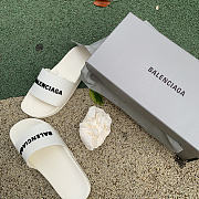 Balenciaga Pool Slide White 565826 W1S80 9034 - 3